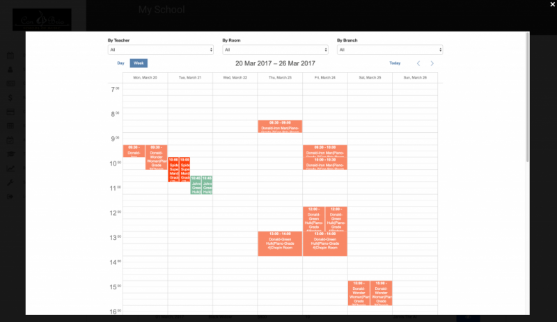 MySchool Admin Web User | Dashboard - Calendar View MySchool Admin Web User | Dashboard - Calendar View