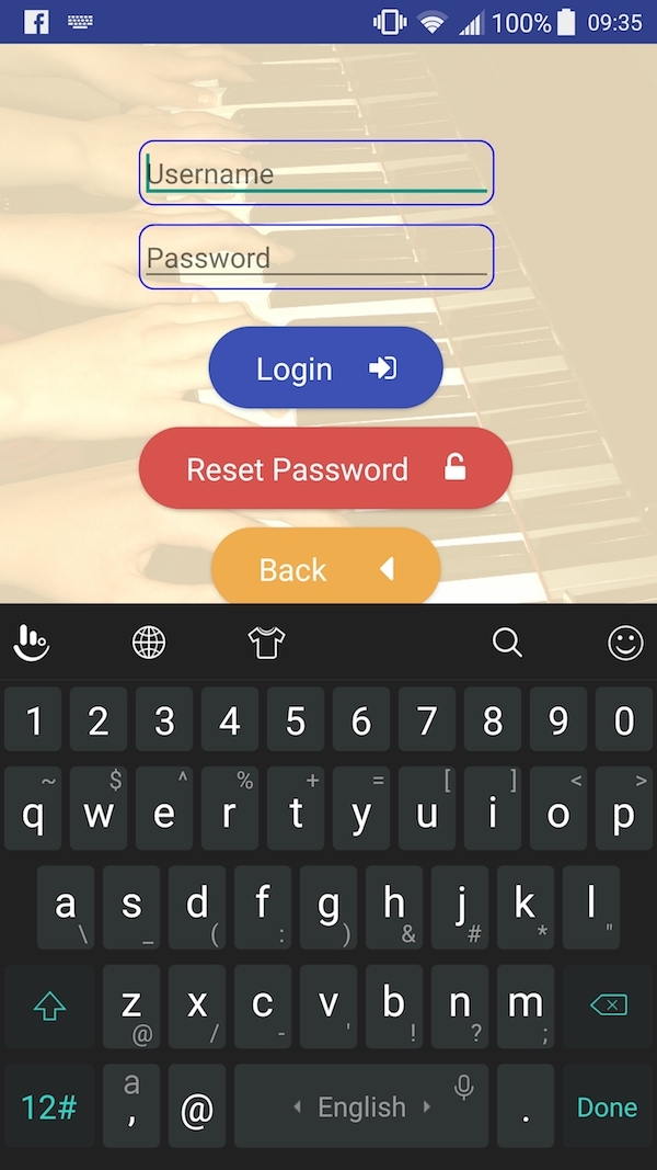 MySchool Mobile App | Android Login View MySchool Mobile App | Android Login View